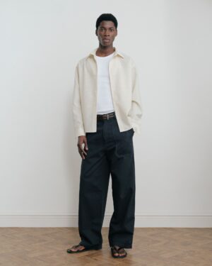 Alternative view of Grado Seersucker Shirt V2 - Cream/Black Pinstripe