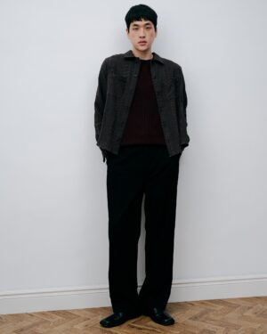 Alternative view of Portuguese Flannel Shirt - Black and Brown