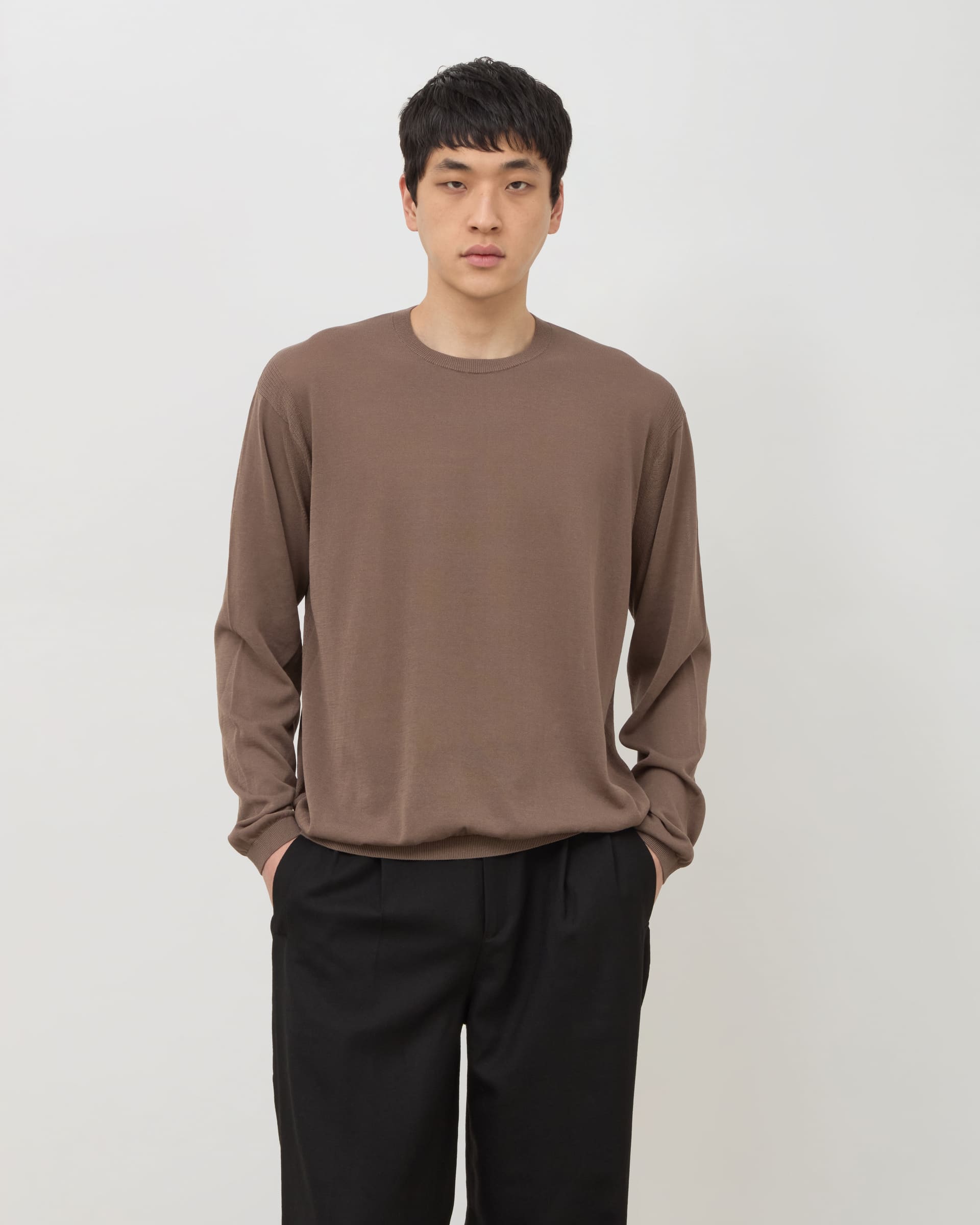 Elba Knit Long Sleeve - Mocha - Ảnh 3