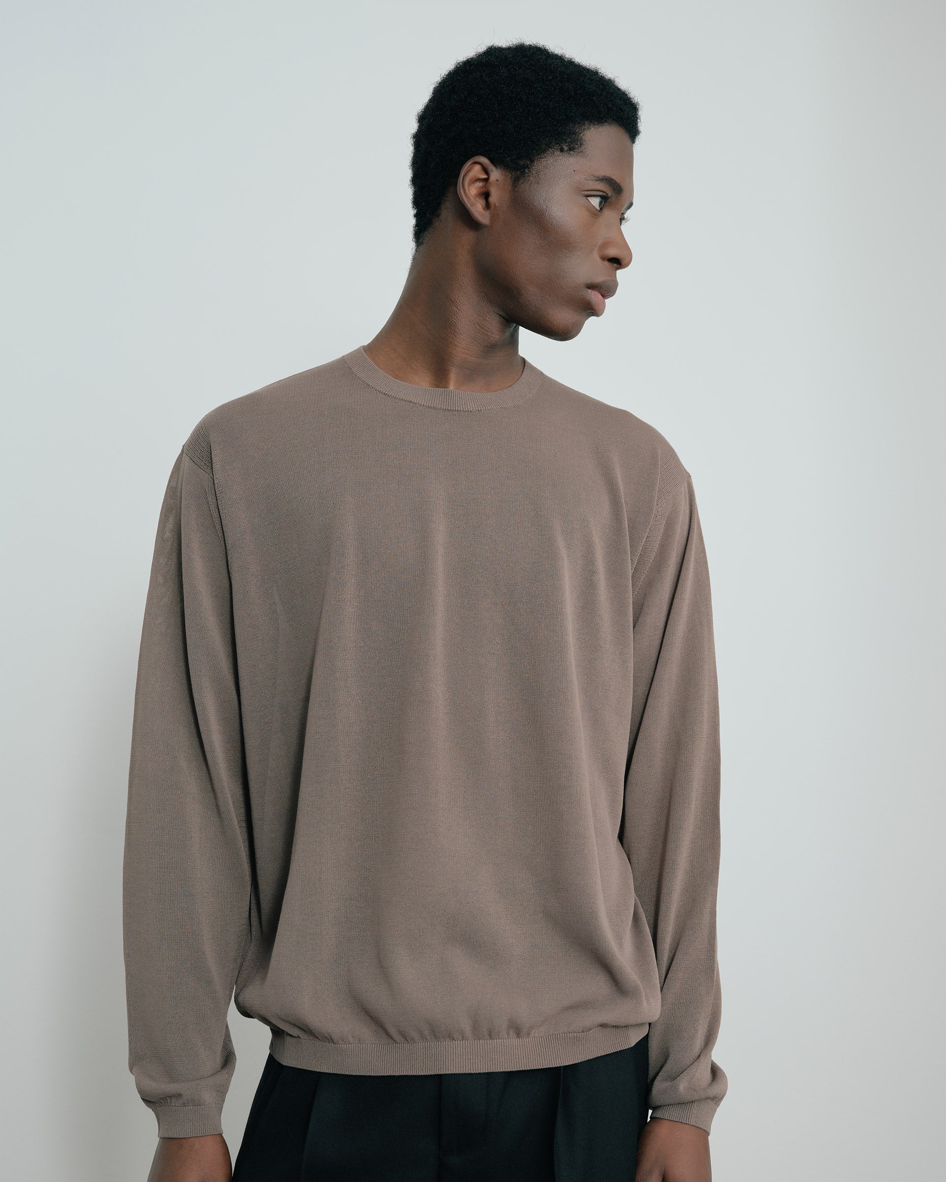 Elba Knit Long Sleeve - Mocha - Ảnh 2