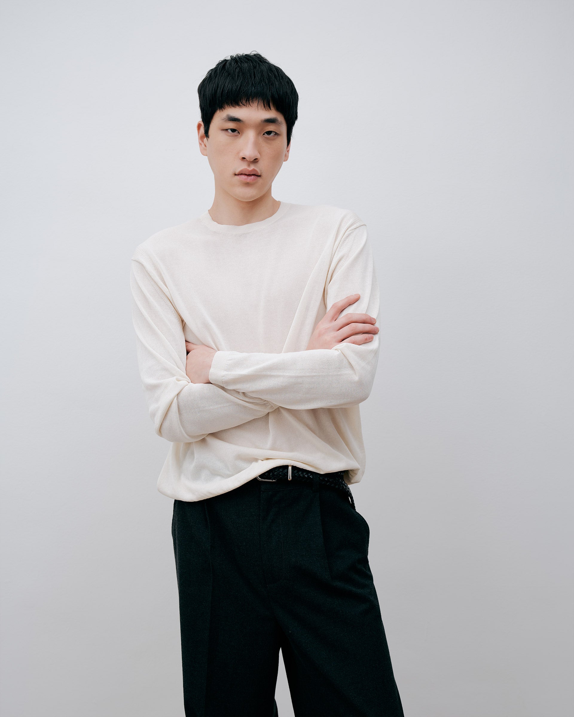 Elba Knit Long Sleeve - Cream - Ảnh 4