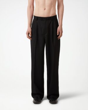 Alternative view of Forest Pleated Trousers - Black