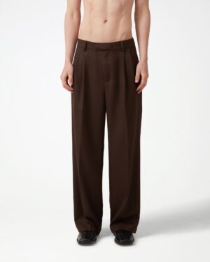 Alternative view of Forest Pleated Trousers - Brown