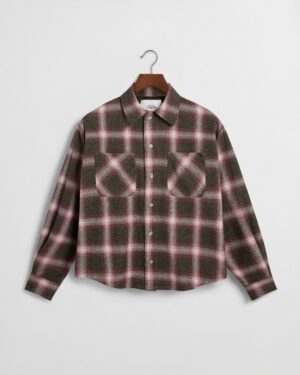 Japanese Flannel Shirt - Green / PInk