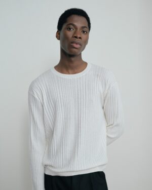 Alternative view of Pelosa Knit Long Sleeve - Ivory
