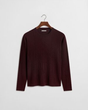 Pelosa Knit Long Sleeve - Burgundy