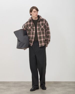 Alternative view of Japanese Flannel Shirt - Green / PInk