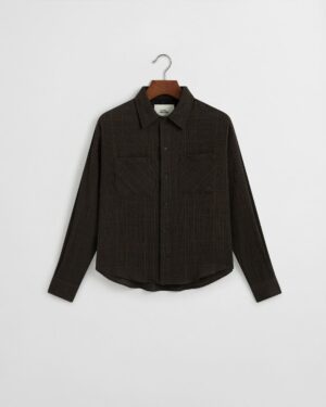 Portuguese Flannel Shirt - Black and Brown