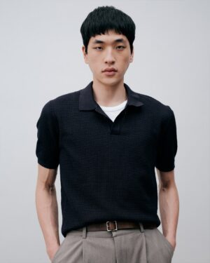 Alternative view of Albany Waffle Polo Shirt